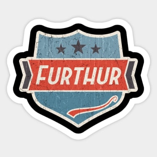 furthur vintage art Sticker